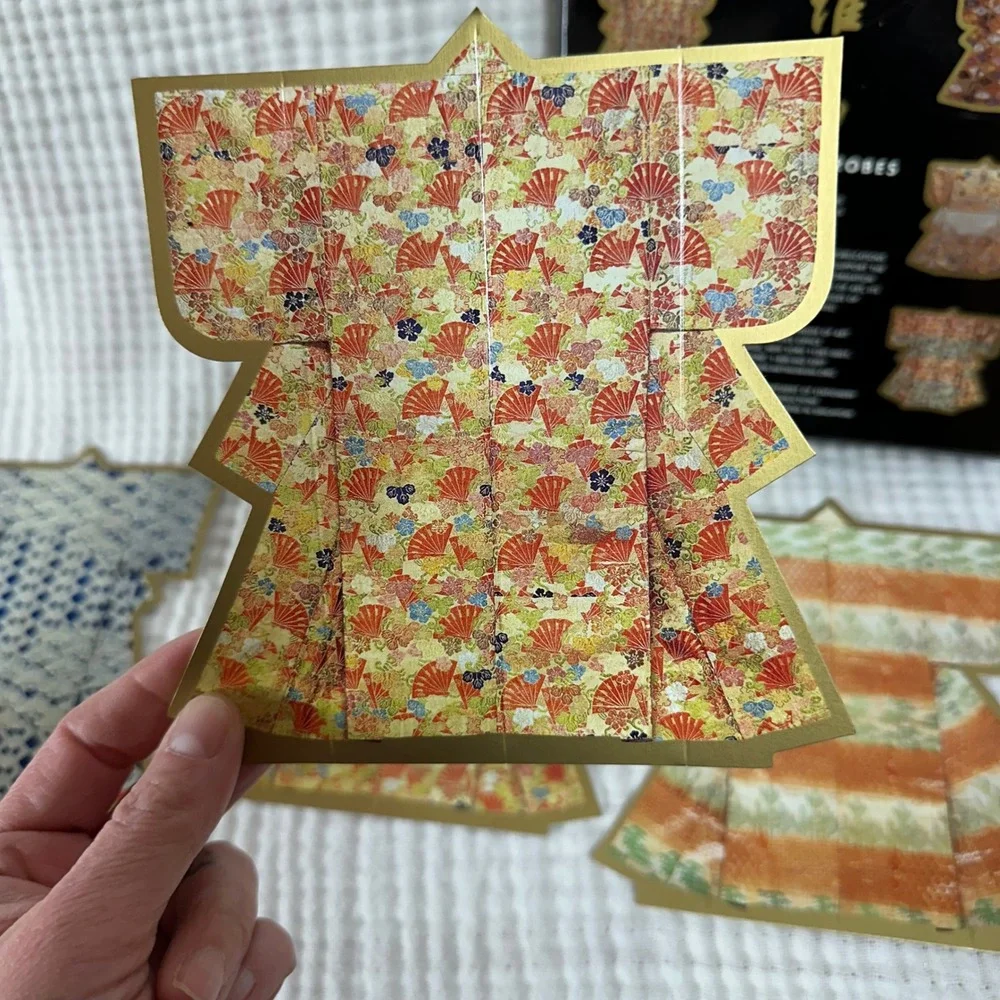 VTG Metropolitan Museum Of Art Japanese Robes 7 Stationary Cards and 7 Envelopes